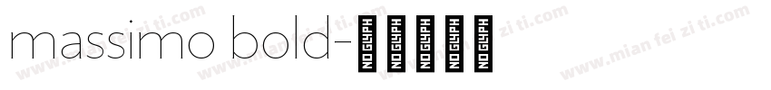 massimo bold字体转换